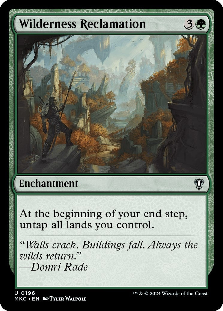 Image for Wilderness Reclamation (196) - Magic: The Gathering
