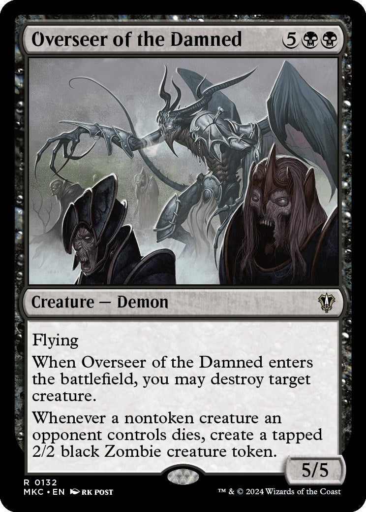 Image for Overseer of the Damned (132) - Magic: The Gathering