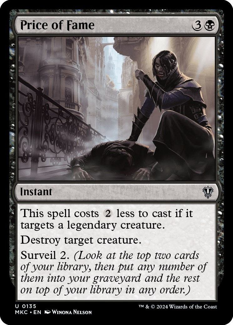 Image for Price of Fame (135) - Magic: The Gathering