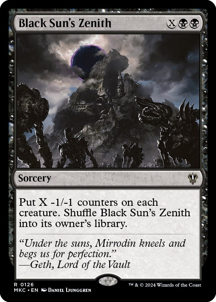 Image for Black Sun's Zenith (126) - Magic: The Gathering