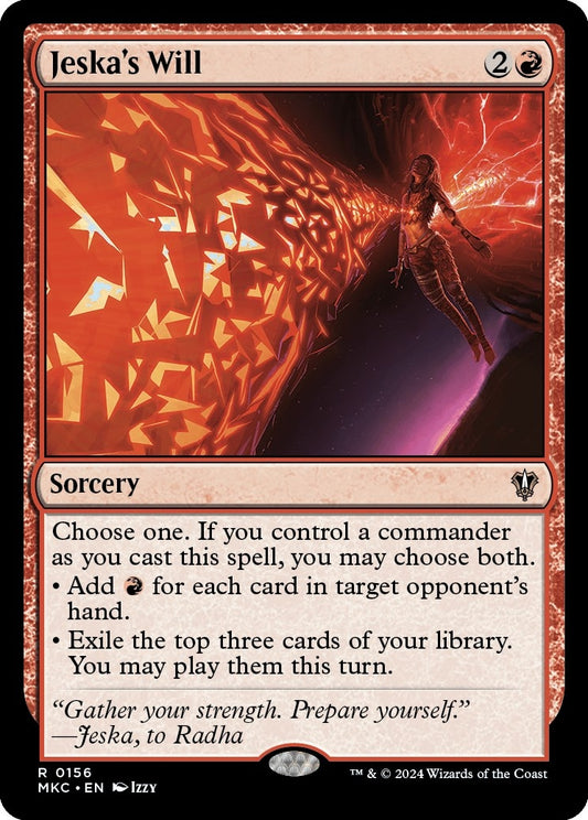 Image for Jeska's Will (156) - Magic: The Gathering
