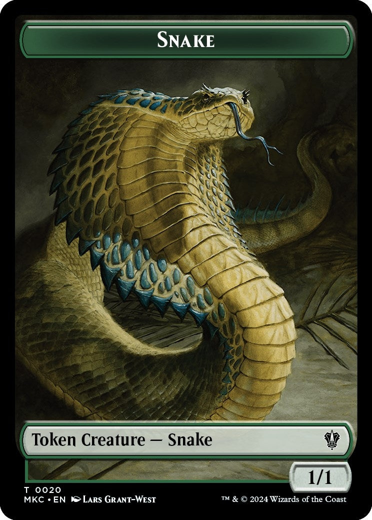 Image for Snake // Morph Double-Sided Token (20 // 30) - Magic: The Gathering