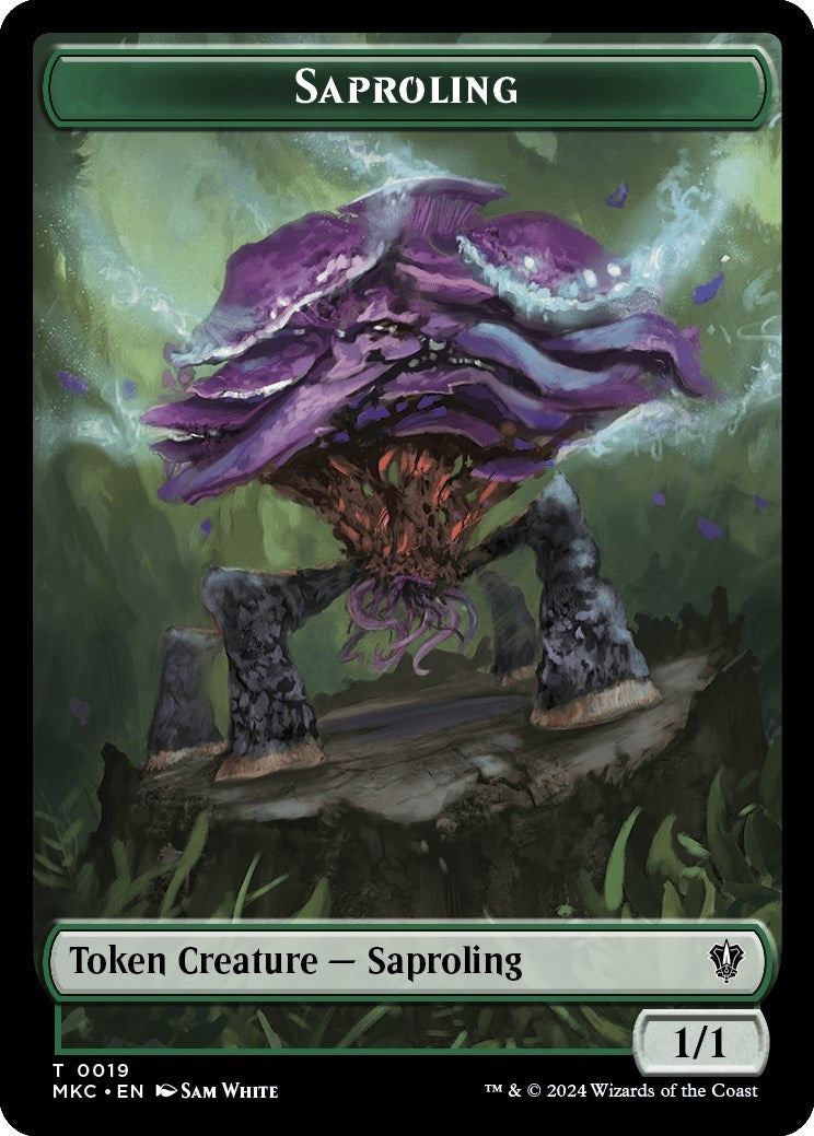 Image for Saproling // Morph Double-Sided Token (19 // 30) - Magic: The Gathering