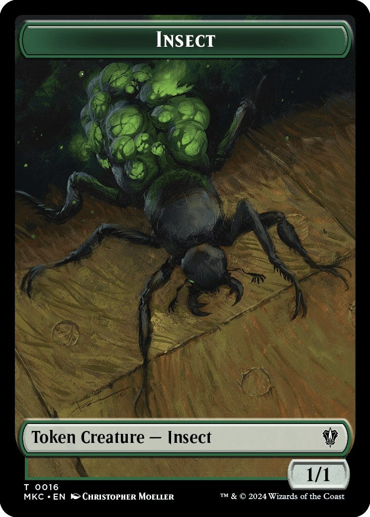 Image for Insect (0016) // Manifest Double-Sided Token (16 // 29) - Magic: The Gathering
