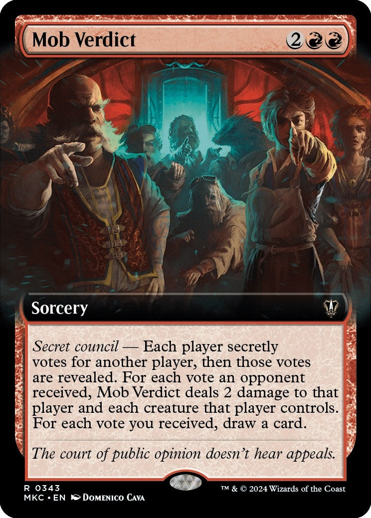 Image for Mob Verdict (Extended Art) (343) - Magic: The Gathering