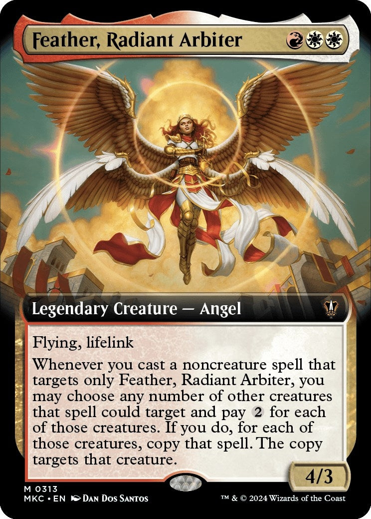 Image for Feather, Radiant Arbiter (Extended Art) (313) - Magic: The Gathering