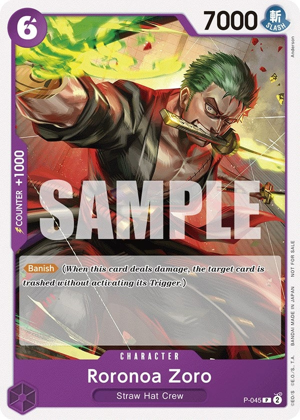 Image for Roronoa Zoro (OP-06 Pre-Release Tournament) [Participant] (P-045) - One Piece Card Game