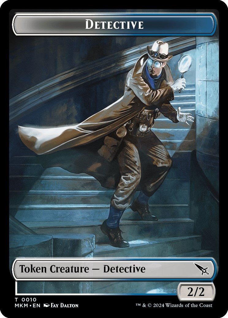 Image for Detective // Human Double-Sided Token (10 // 2) - Magic: The Gathering