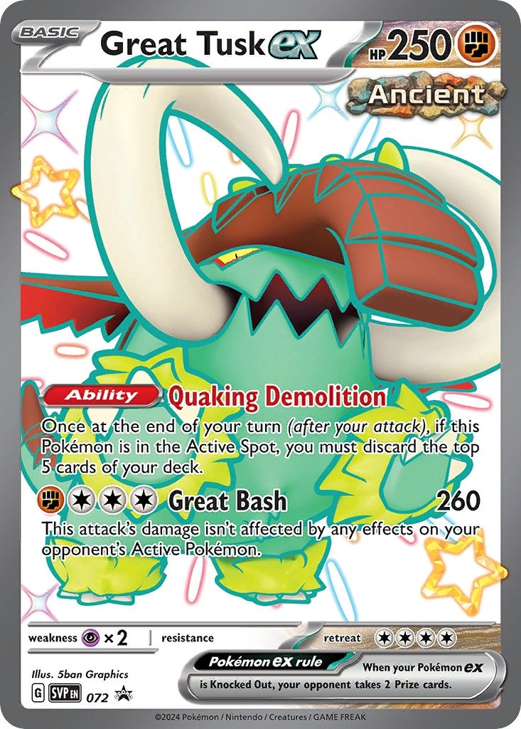 Image for Great Tusk ex - 072 (072) - Pokemon