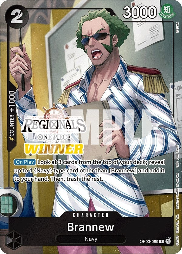 Image for Brannew (Online Regional 2024) [Winner] (OP03-089) - One Piece Card Game