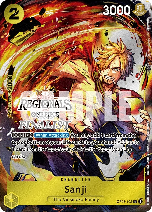 Image for Sanji (Online Regional 2024) [Finalist] (OP03-102) - One Piece Card Game