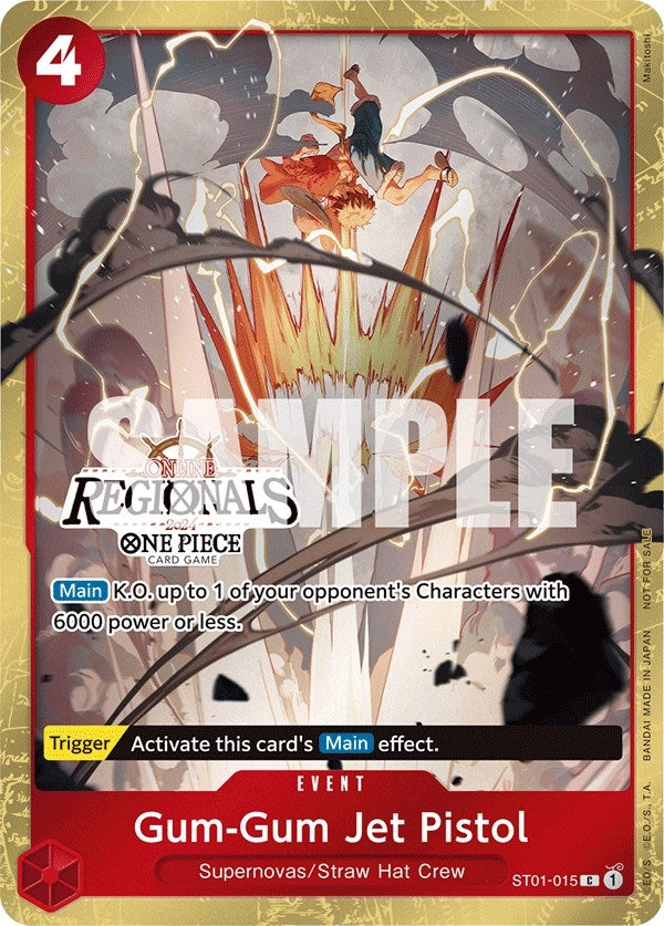 Image for Gum-Gum Jet Pistol (Online Regional 2024) [Participant] (ST01-015) - One Piece Card Game
