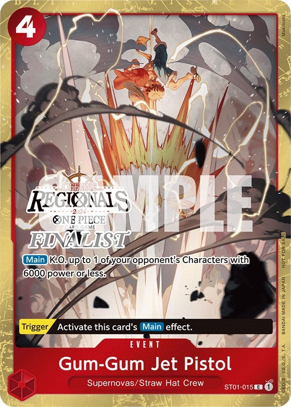 Image for Gum-Gum Jet Pistol (Offline Regional 2024) [Finalist] (ST01-015) - One Piece Card Game