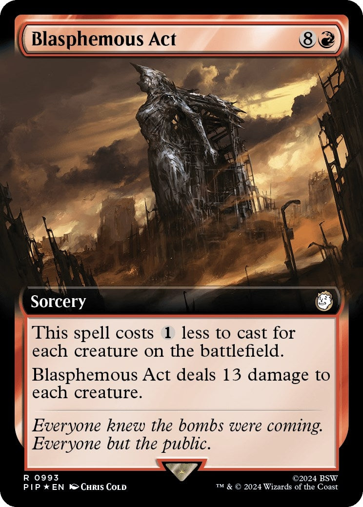 Image for Blasphemous Act (Extended Art) (Surge Foil) (993) - Magic: The Gathering