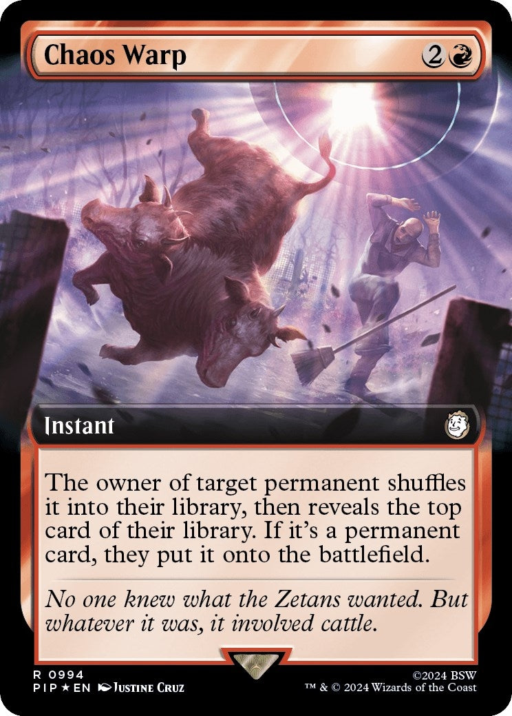 Image for Chaos Warp (Extended Art) (Surge Foil) (994) - Magic: The Gathering