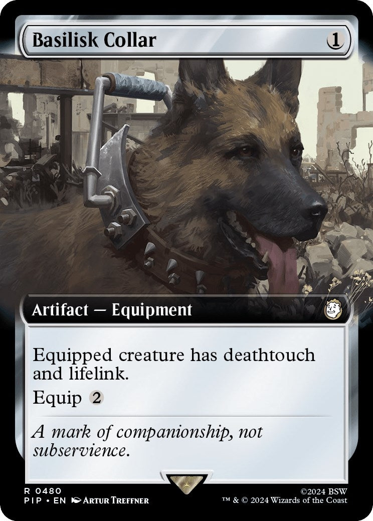 Image for Basilisk Collar (Extended Art) (480) - Magic: The Gathering