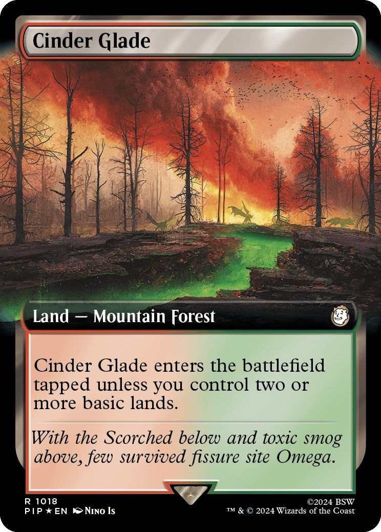 Image for Cinder Glade (Extended Art) (Surge Foil) (1018) - Magic: The Gathering