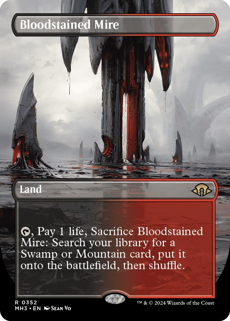Image for Bloodstained Mire (Borderless) (352) - Magic: The Gathering