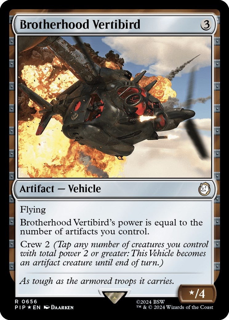 Image for Brotherhood Vertibird (Surge Foil) (656) - Magic: The Gathering