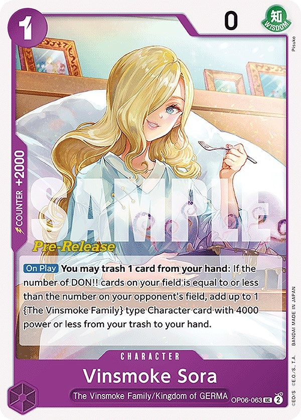 Image for Vinsmoke Sora (OP06-063) - One Piece Card Game