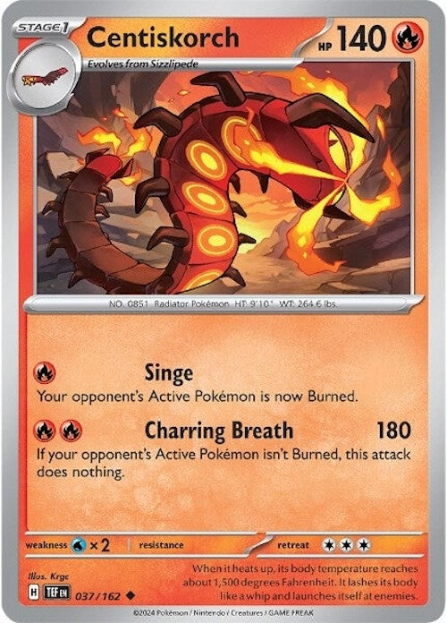 Image for Centiskorch (037/162) - Pokemon