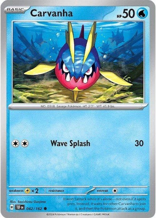 Image for Carvanha (042/162) - Pokemon