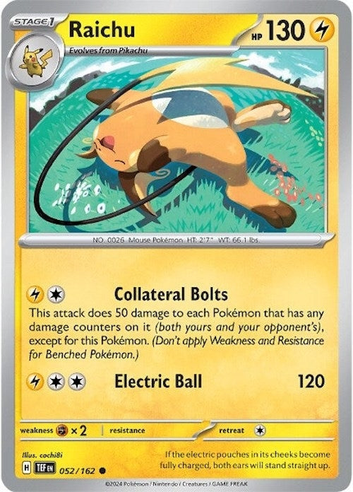 Image for Raichu (052/162) - Pokemon