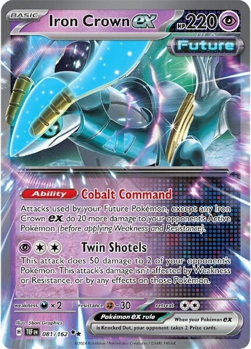 Image for Iron Crown ex (081/162) - Pokemon