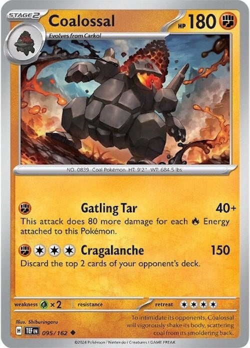 Image for Coalossal (095/162) - Pokemon