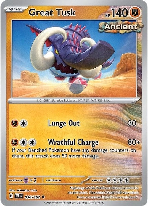 Image for Great Tusk (096/162) - Pokemon