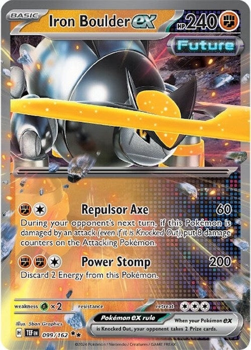 Image for Iron Boulder ex (099/162) - Pokemon