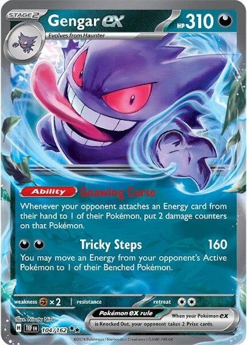 Image for Gengar ex (104/162) - Pokemon