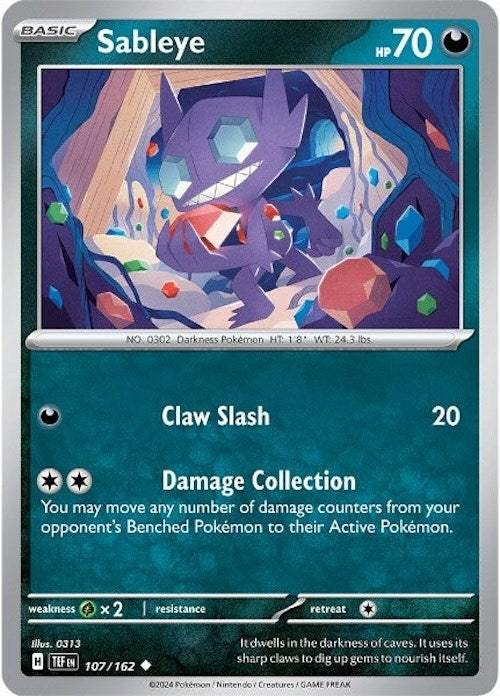 Image for Sableye (107/162) - Pokemon