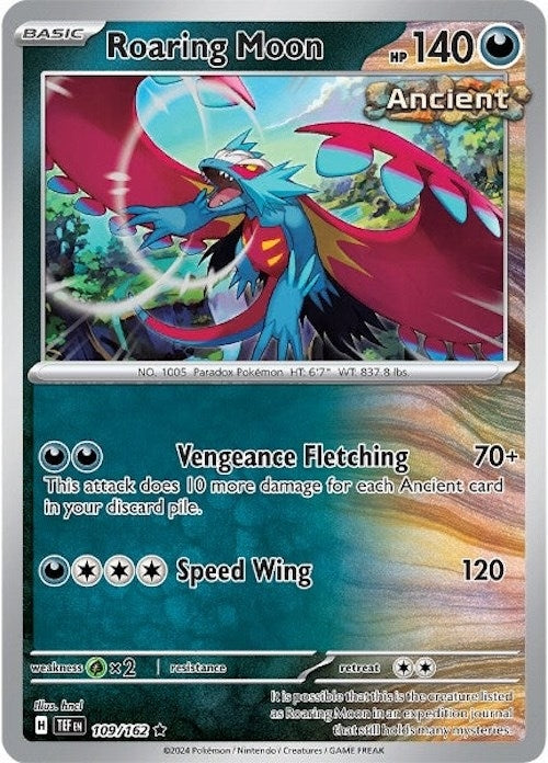 Image for Roaring Moon (109/162) - Pokemon