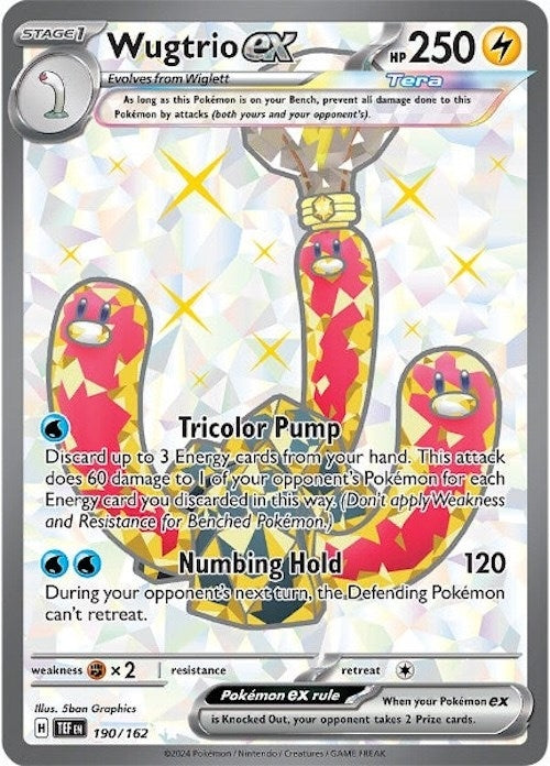Image for Wugtrio ex (190/162) - Pokemon