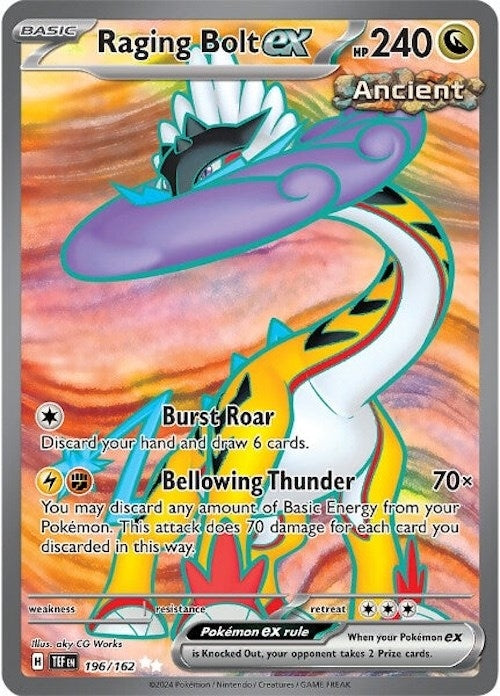 Image for Raging Bolt ex (196/162) - Pokemon