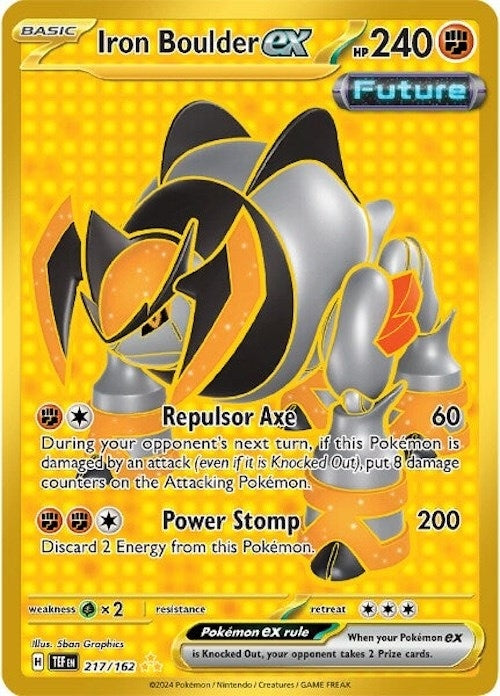 Image for Iron Boulder ex (217/162) - Pokemon