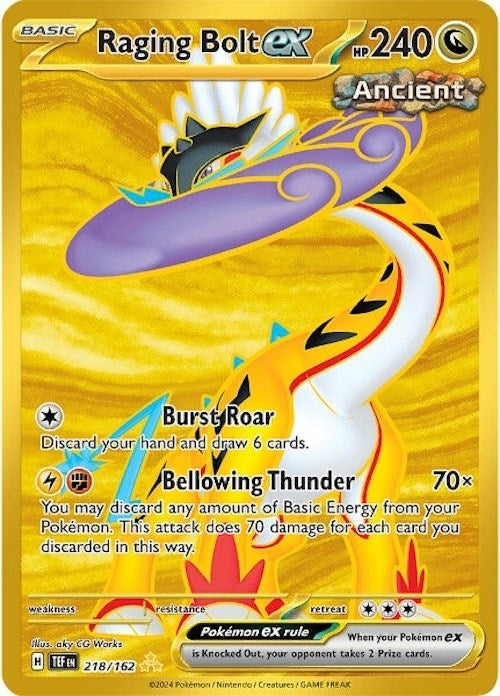 Image for Raging Bolt ex (218/162) - Pokemon