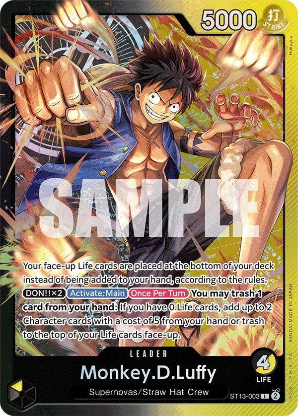 Image for Monkey.D.Luffy (003) (ST13-003) - One Piece Card Game