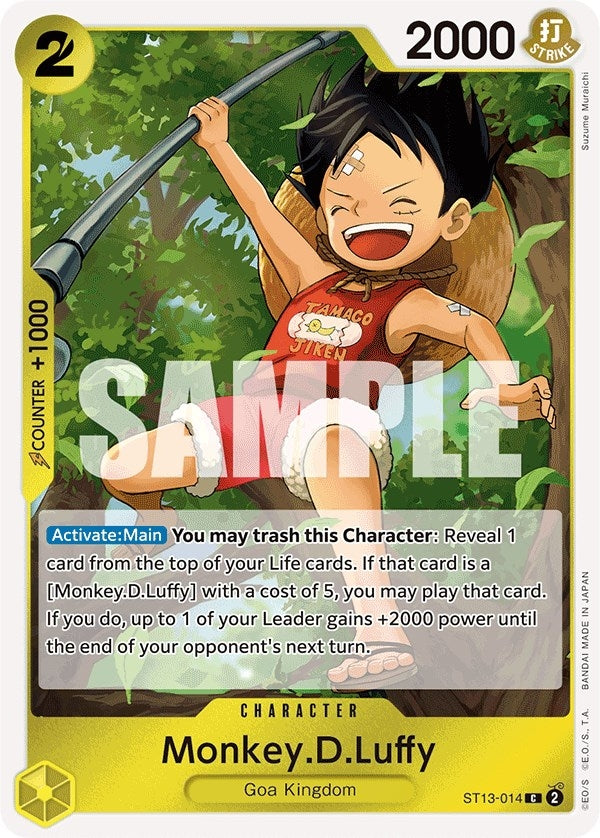 Image for Monkey.D.Luffy (014) (ST13-014) - One Piece Card Game