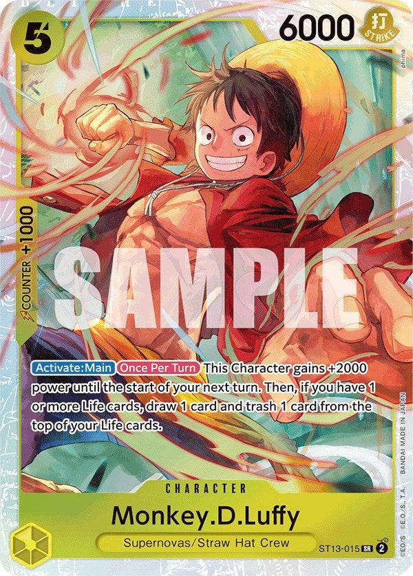 Image for Monkey.D.Luffy (015) (ST13-015) - One Piece Card Game