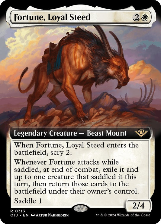 Image for Fortune, Loyal Steed (Extended Art) (313) - Magic: The Gathering
