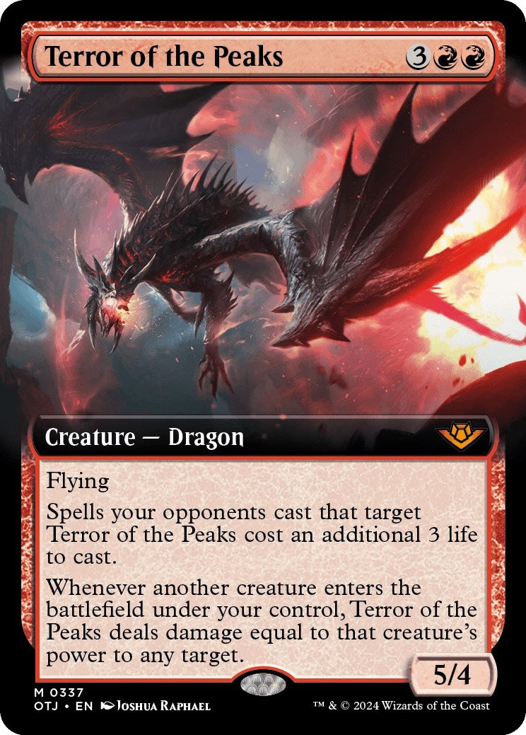 Image for Terror of the Peaks (Extended Art) (337) - Magic: The Gathering