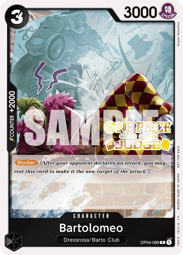 Image for Bartolomeo (Judge Pack Vol. 3) (OP04-089) - One Piece Card Game