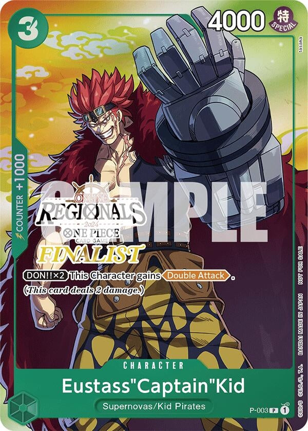Image for Eustass"Captain"Kid (Online Regional 2024 Vol. 2) [Finalist] (P-003) - One Piece Card Game