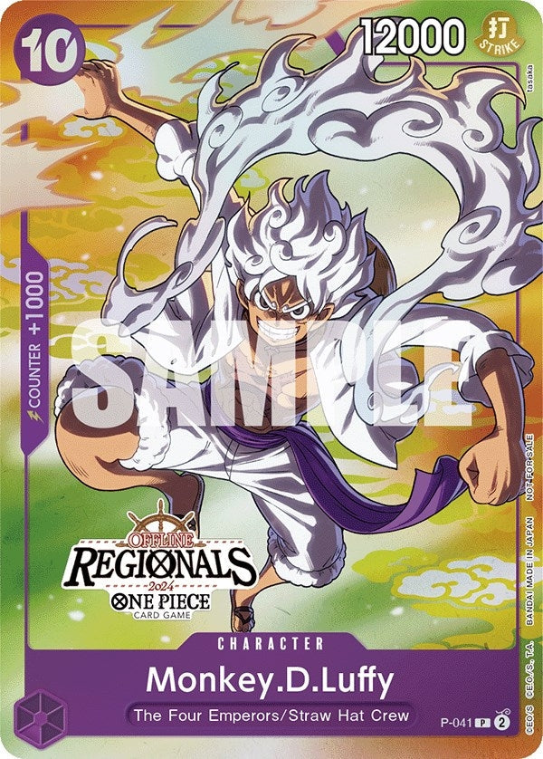 Image for Monkey.D.Luffy (041) (Offline Regional 2024 Vol. 2) [Participant] (P-041) - One Piece Card Game