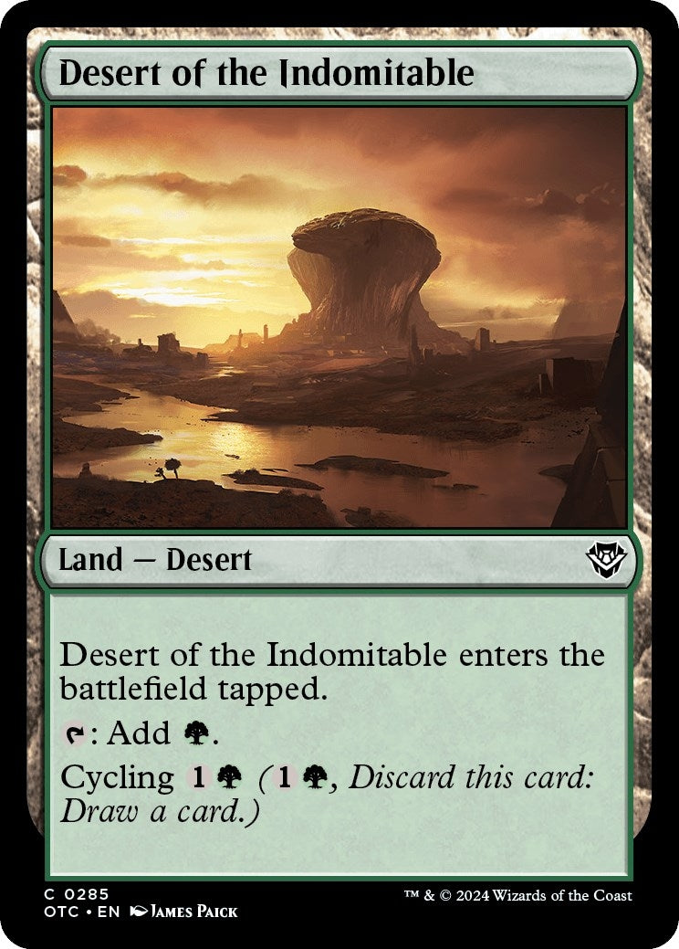 Image for Desert of the Indomitable (285) - Magic: The Gathering