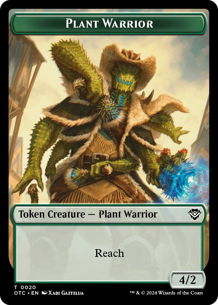 Image for Plant Warrior // Treasure Double-Sided Token (20 // 18) - Magic: The Gathering