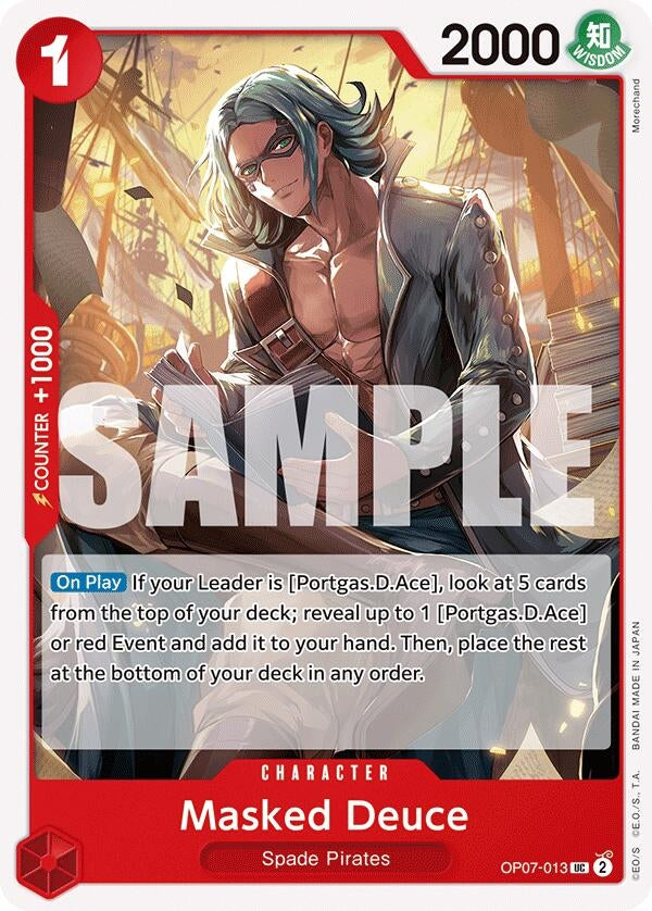 Image for Masked Deuce (OP07-013) - One Piece Card Game