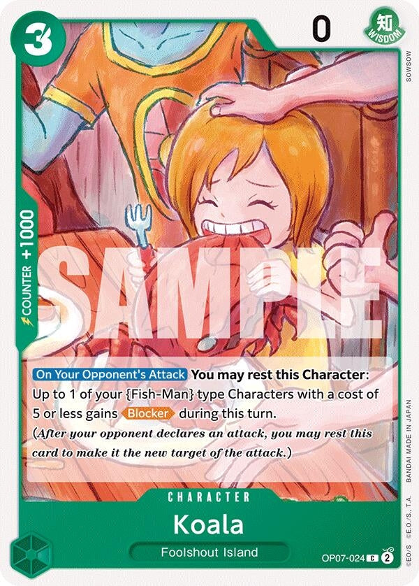 Image for Koala (OP07-024) - One Piece Card Game